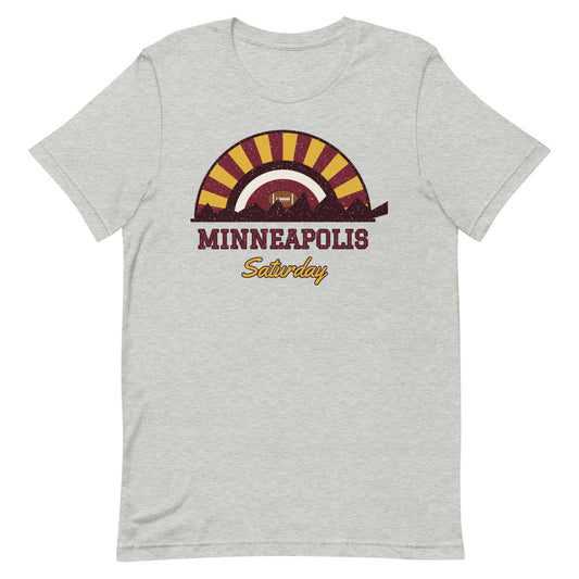 Minneapolis Saturday Tee in athletic heather, front