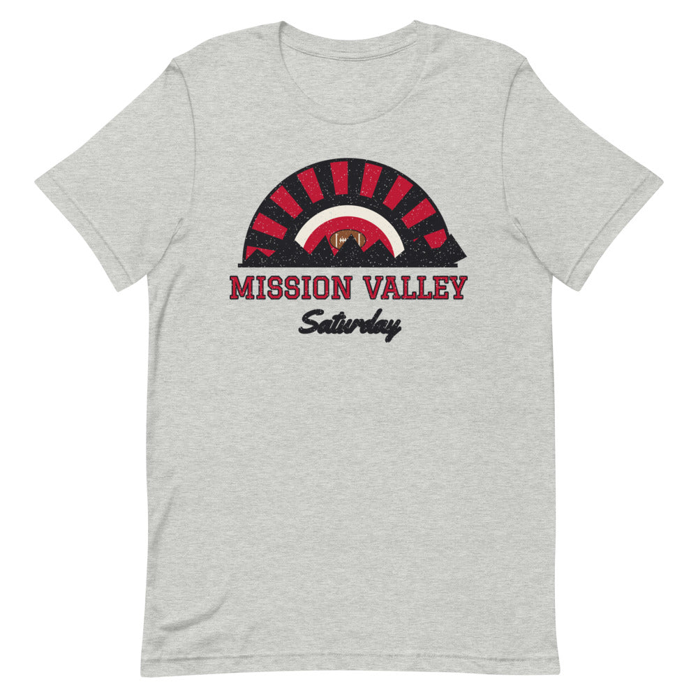 Mission Valley Saturday Tee in athletic heather, front