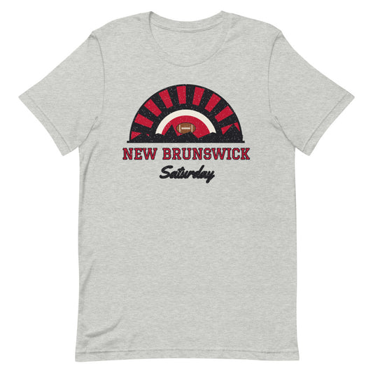 New Brunswick Saturday Tee in athletic heather, front