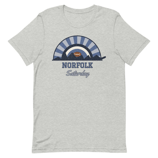 Norfolk Saturday Tee in athletic heather, front