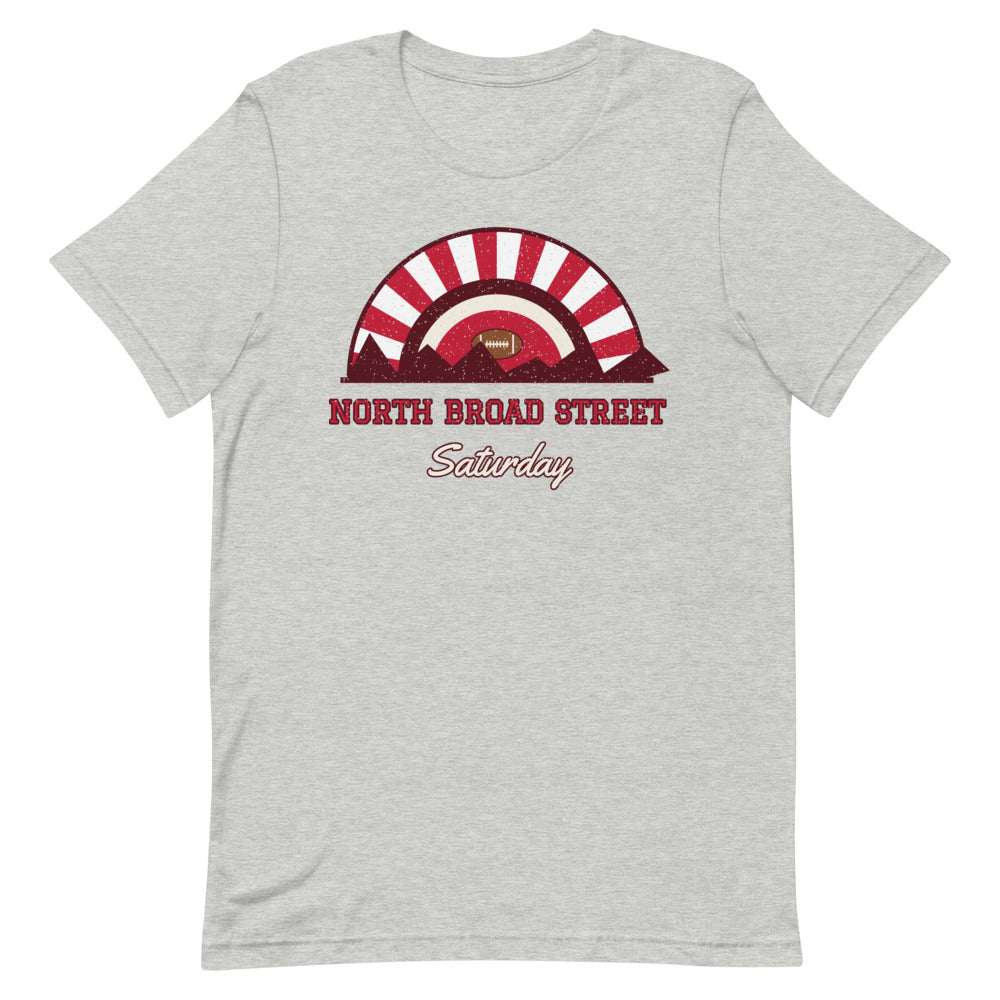 North Broad Street Saturday Tee in athletic heather, front