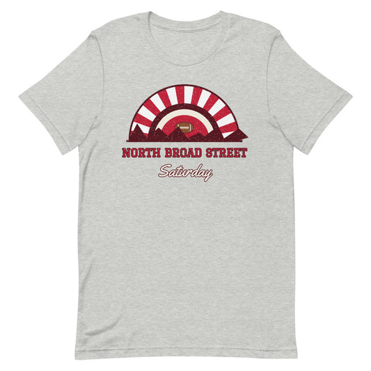 North Broad Street Saturday Tee in athletic heather, front
