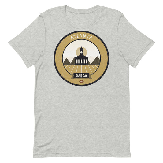 Old Gold Midtown Game Day Tee in athletic heather, front