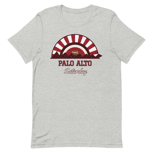 Palo Alto Saturday Tee in athletic heather, front