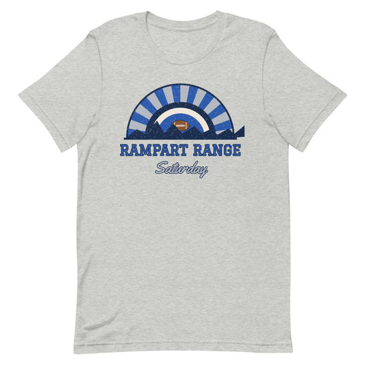 Rampart Range Saturday Tee in athletic heather, front