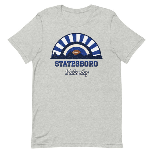 Statesboro Saturday Tee in athletic heather, front