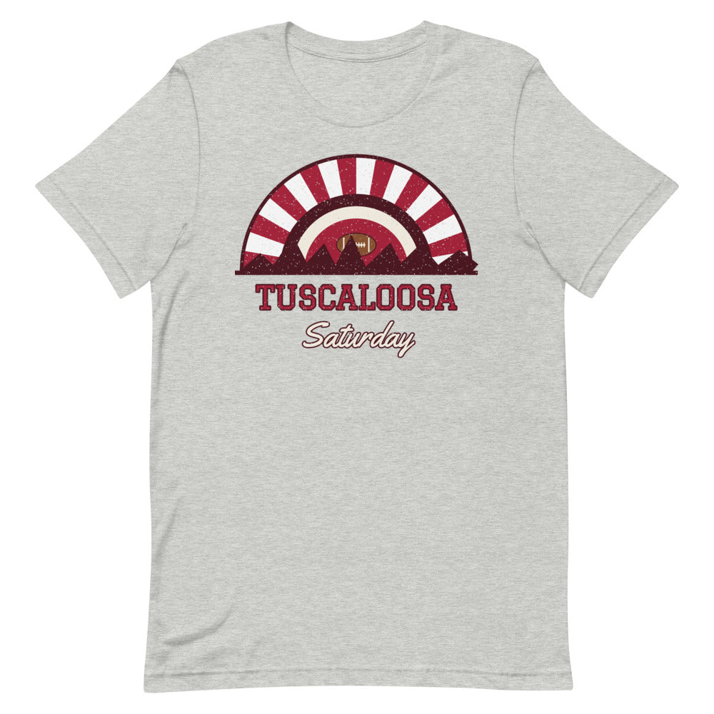 Tuscaloosa Saturday Tee in athletic heather, front