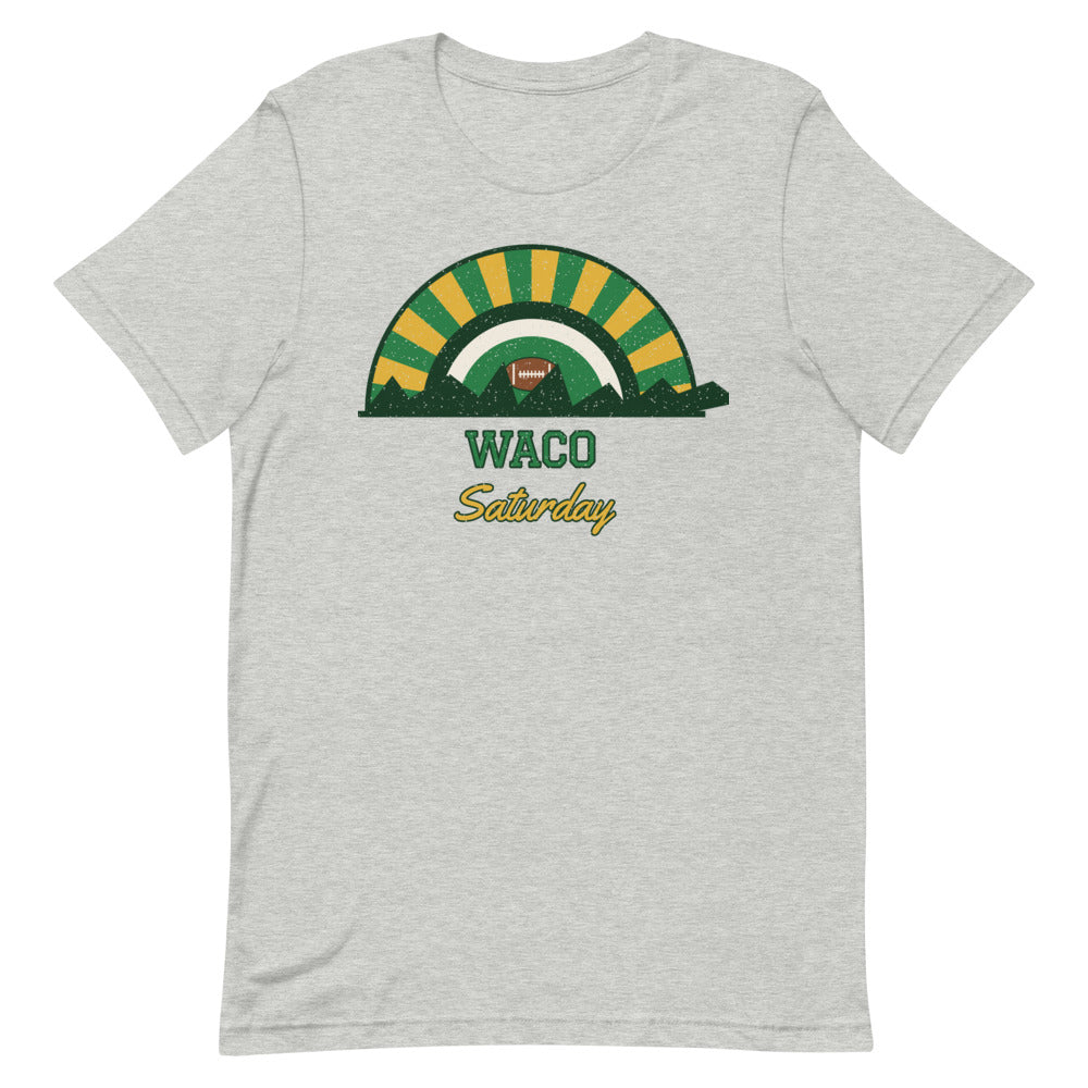 Waco Saturday Tee in athletic heather, front