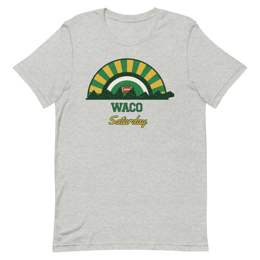 Waco Saturday Tee in athletic heather, front