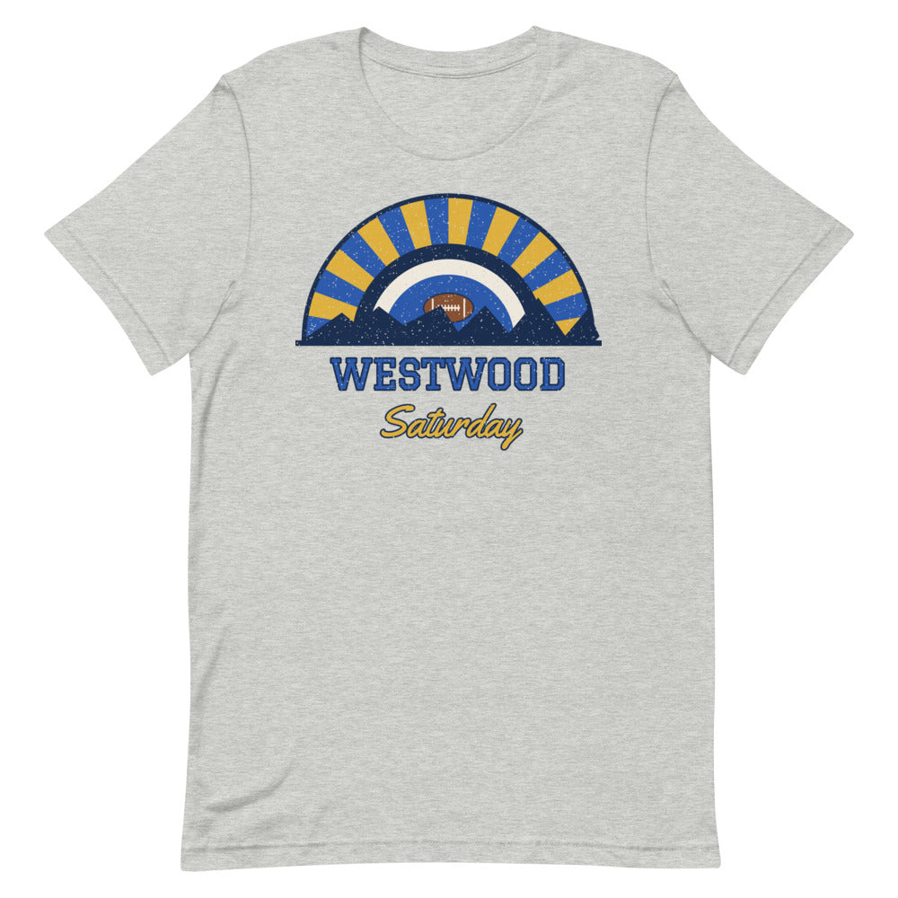 Westwood Saturday Tee in athletic heather, front