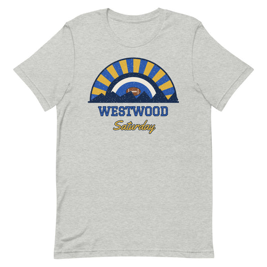 Westwood Saturday Tee in athletic heather, front