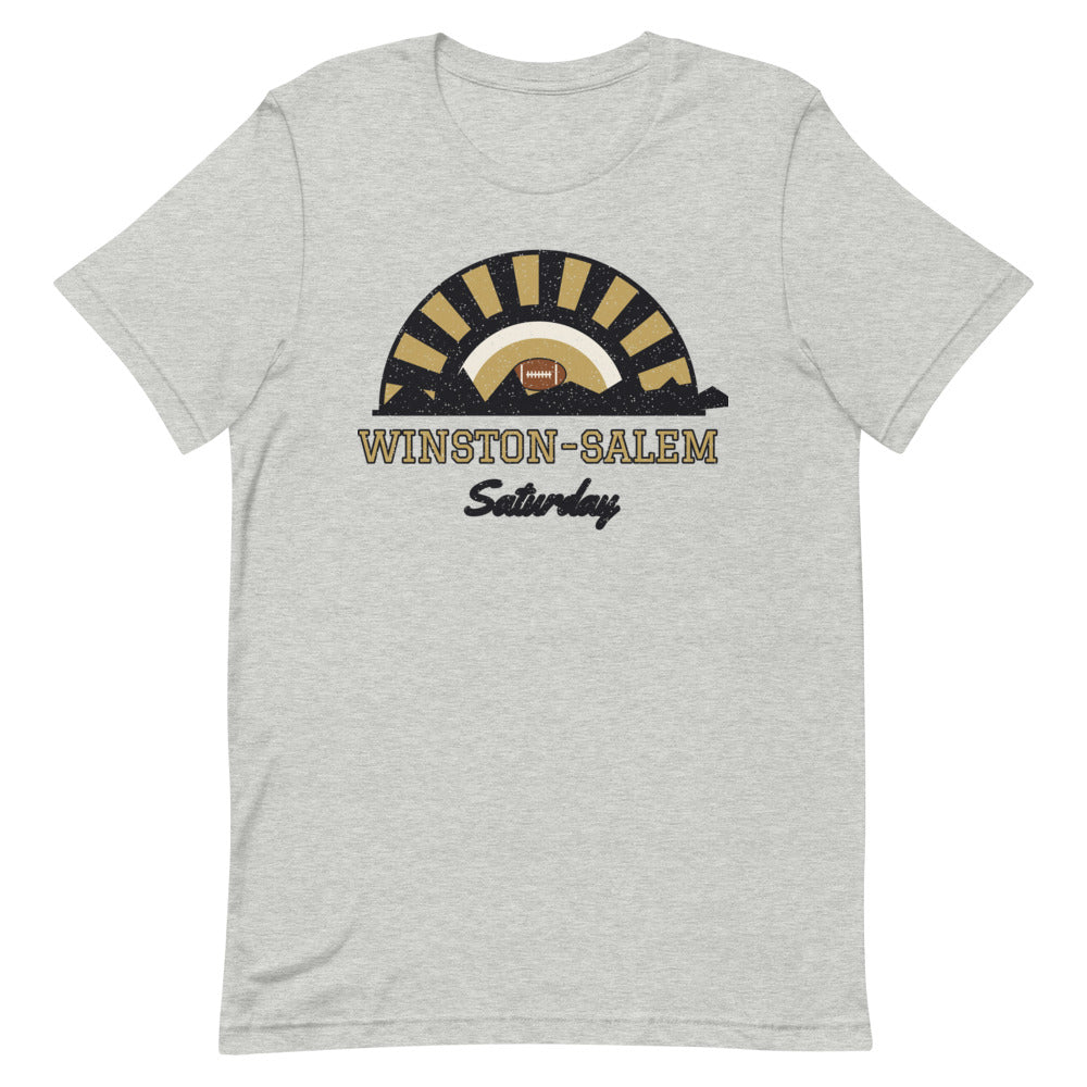 Winston-Salem Saturday Tee in athletic heather, front