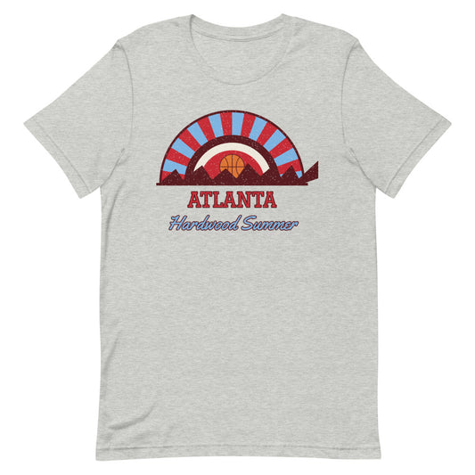 Atlanta Hardwood Summer Tee in athletic heather, front