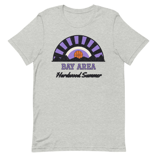 Bay Area Hardwood Summer Tee in athletic heather, front