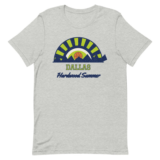 Dallas Hardwood Summer Tee in athletic heather, front