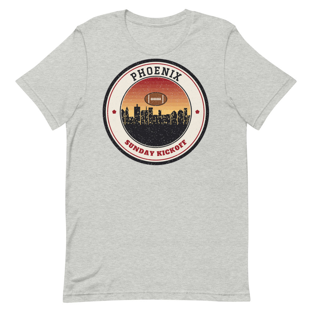 Phoenix Sunday Kickoff Tee in athletic heather, front
