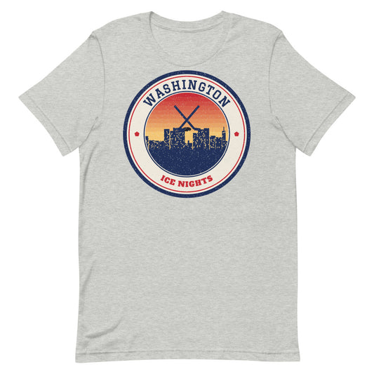 Washington Ice Nights Tee in athletic heather, front