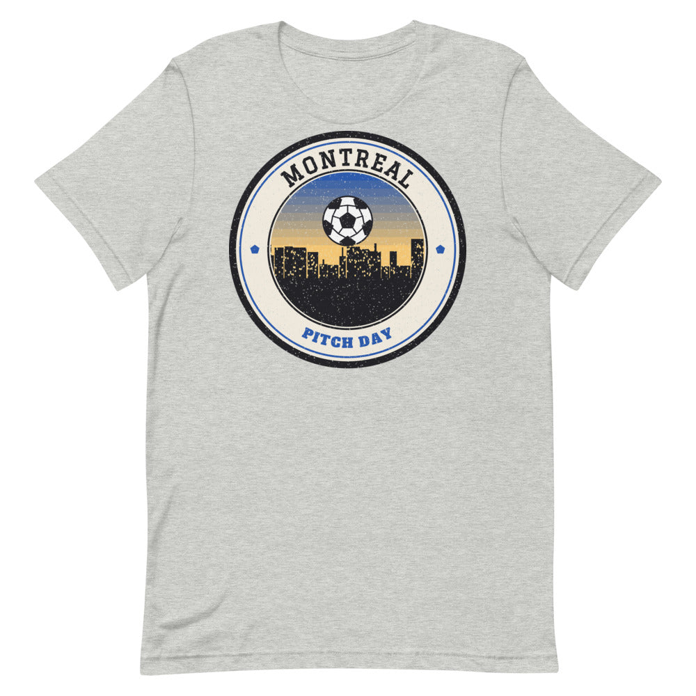 Montreal Pitch Day Tee in athletic heather, front