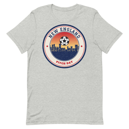 New England Pitch Day Tee in athletic heather, front