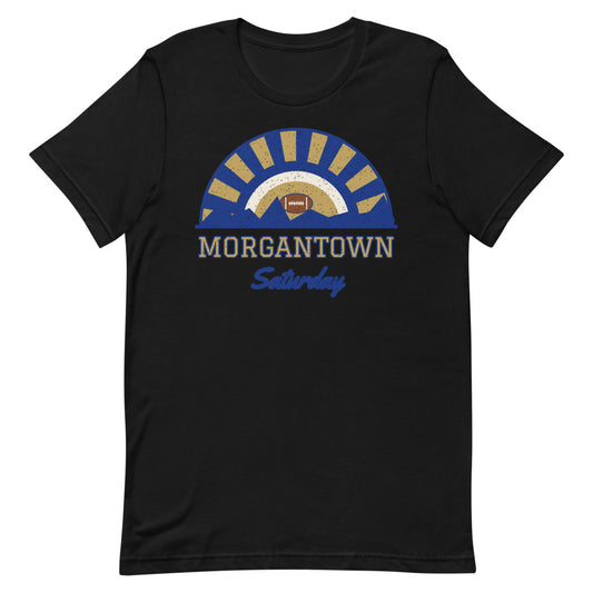 Morgantown Saturday Tee in black, front