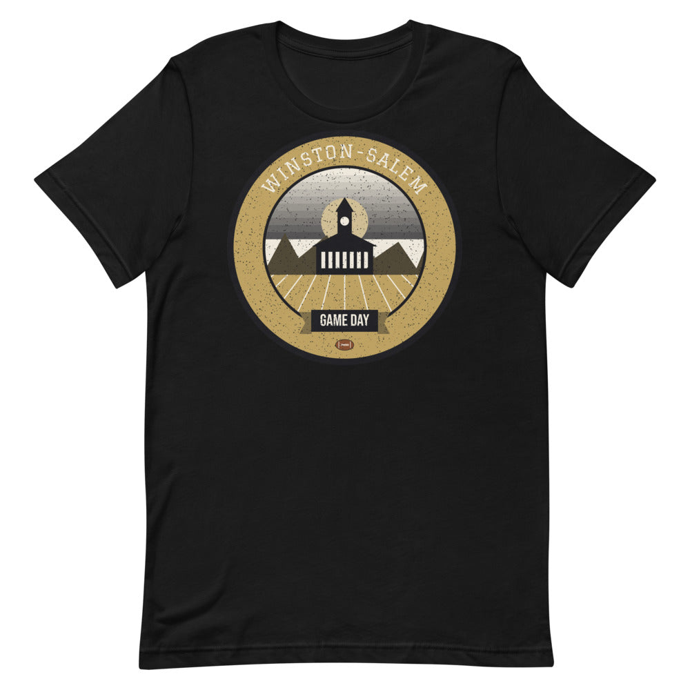Old Gold Tobacco Town Game Day Tee in black, front