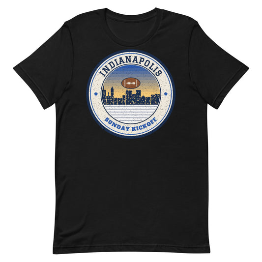 Indianapolis Sunday Kickoff Tee in black, front