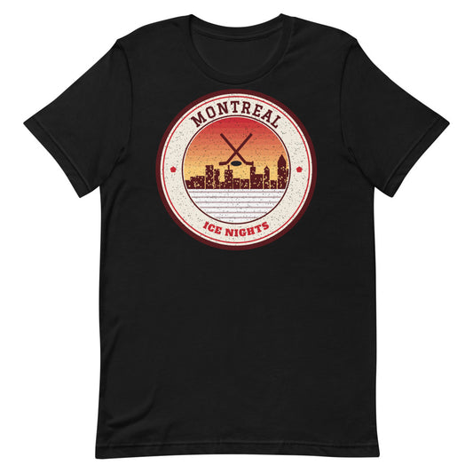 Montreal Ice Nights Tee in black, front