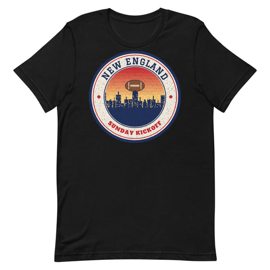New England Sunday Kickoff Tee in black, front