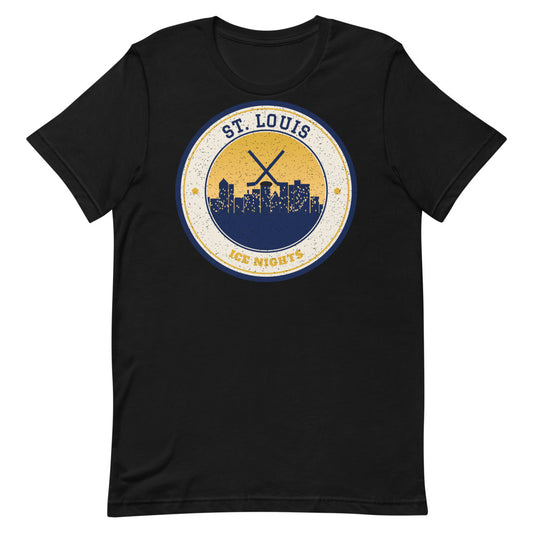 St. Louis Ice Nights Tee in black, front