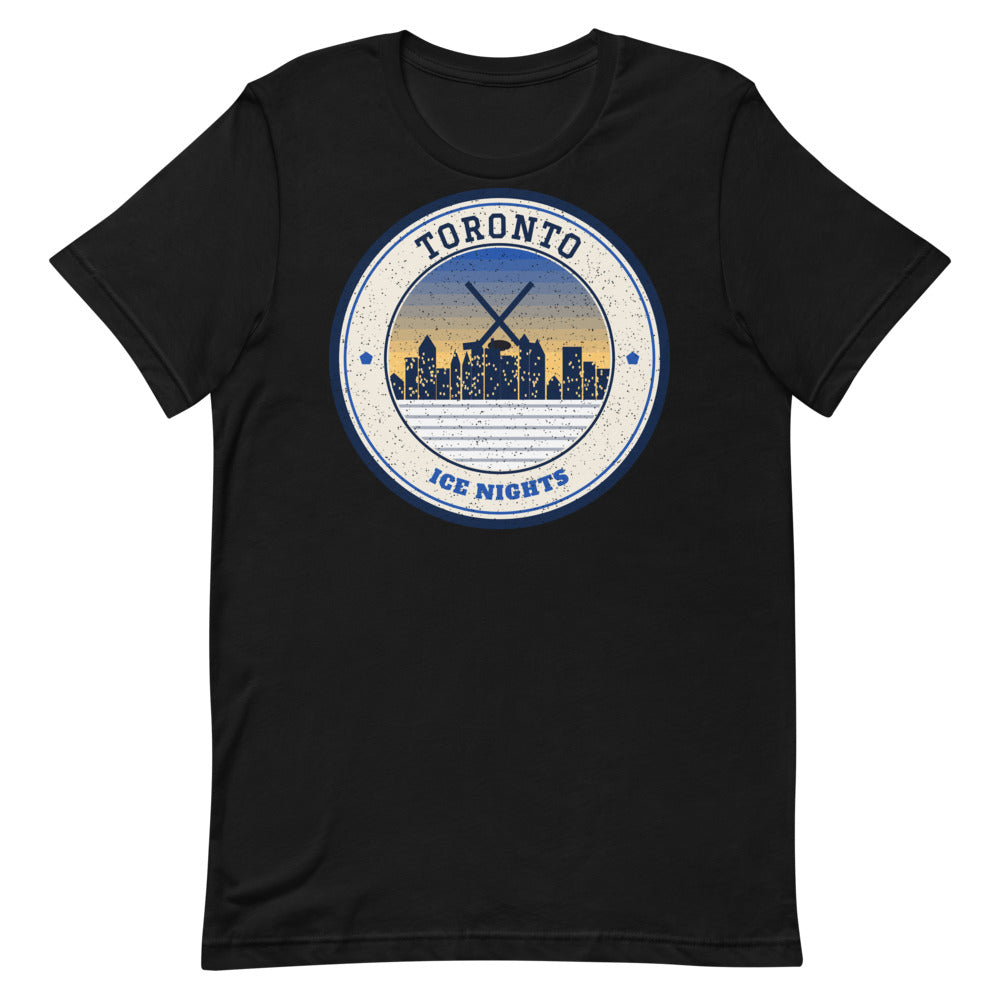 Toronto Ice Nights Tee in black, front