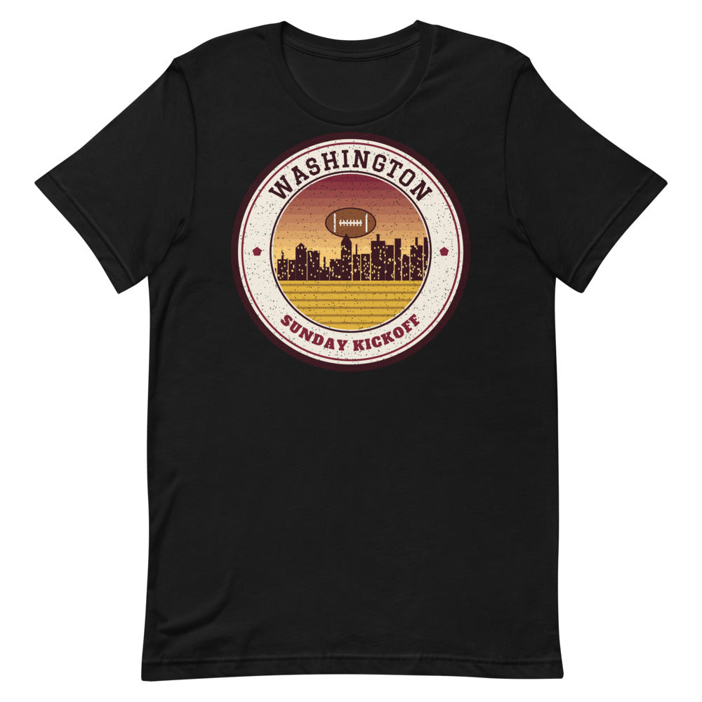 Washington Sunday Kickoff Tee in black, front