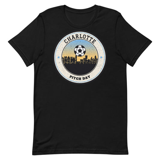 Charlotte Pitch Day Tee in black, front