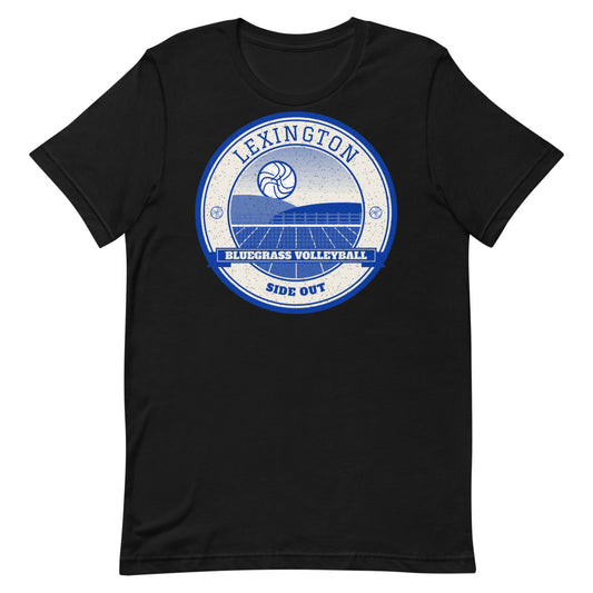 Lexington Bluegrass Volleyball Tee in black, front