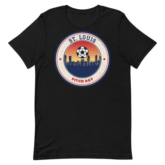 St. Louis Pitch Day Tee in black, front