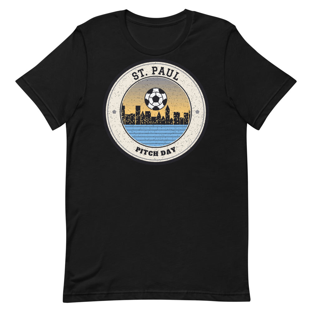 St. Paul Pitch Day Tee in black, front