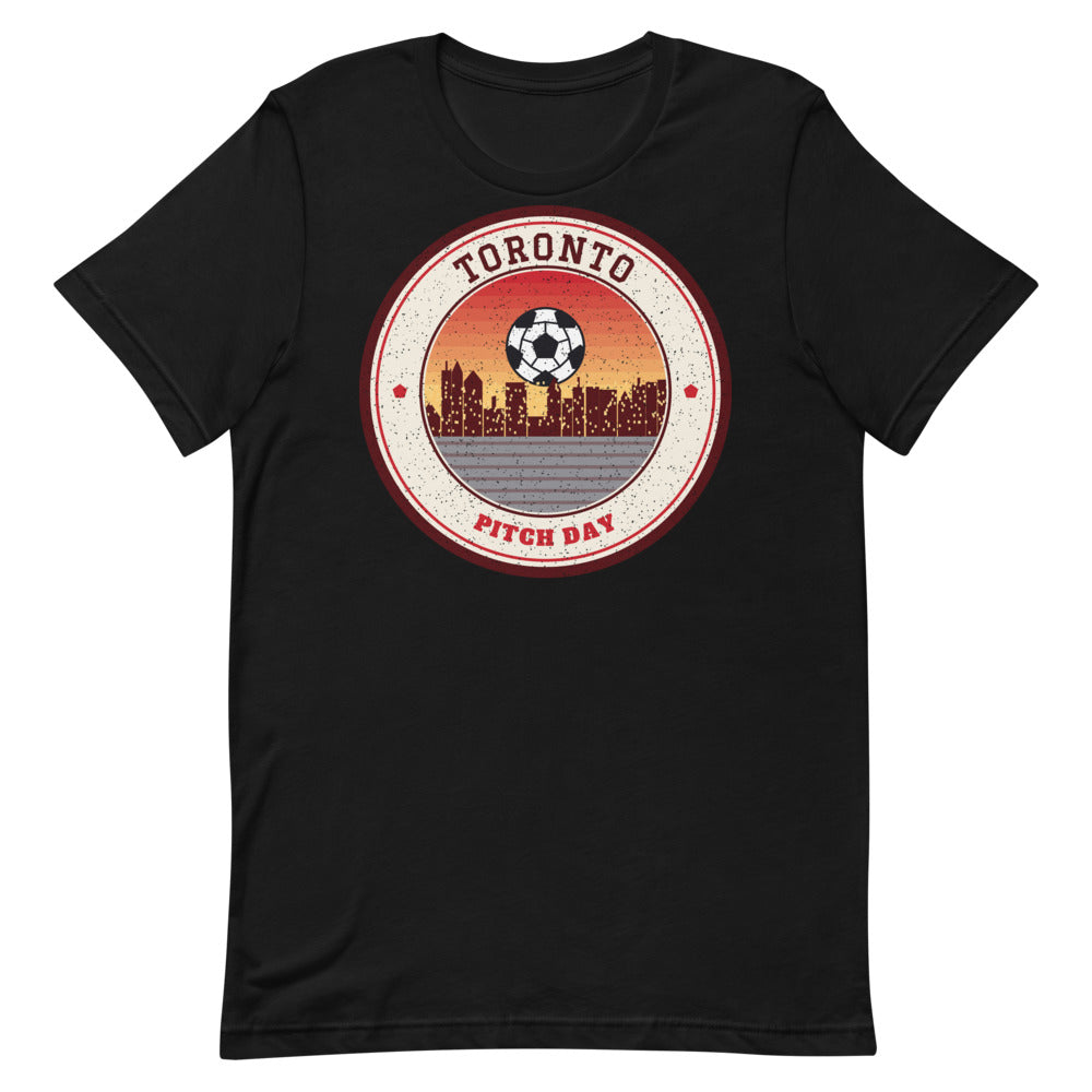 Toronto Pitch Day Tee in black, front