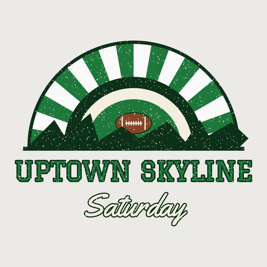 Uptown Skyline Saturday Hoodie graphic