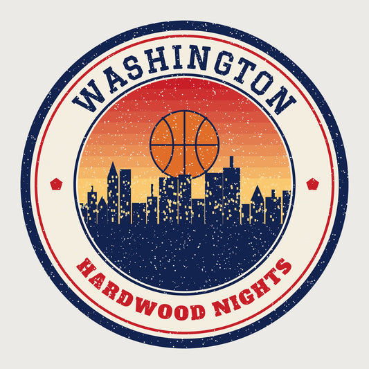Washington Hardwood Nights Hoodie graphic