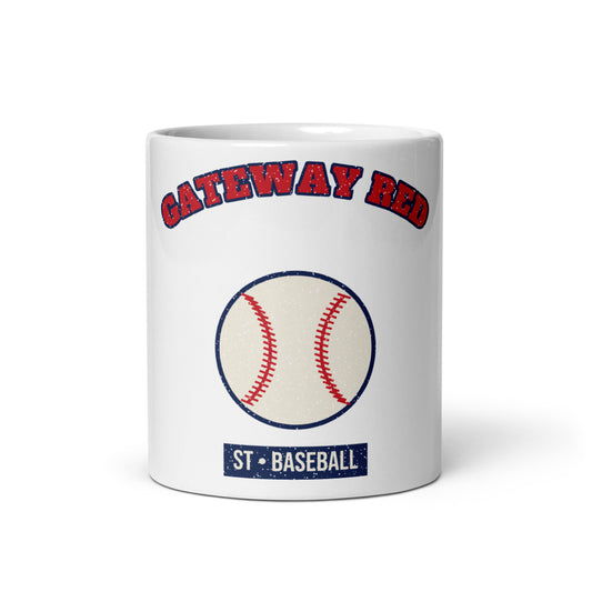 Gateway Red Baseball Mug in white, front