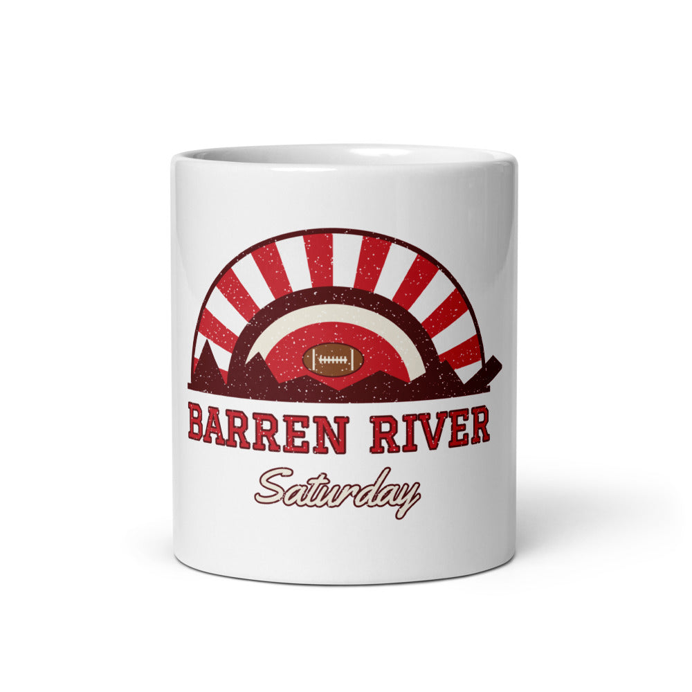 Barren River Saturday Mug in white, front