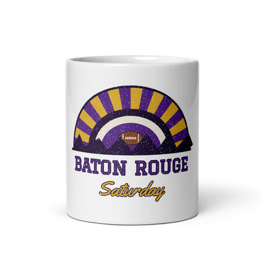 Baton Rouge Saturday Mug in white, front