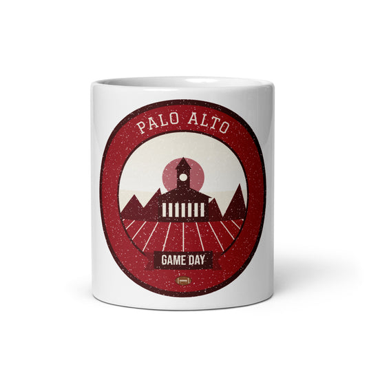 Deep Red Sandstone Game Day Mug in white, front