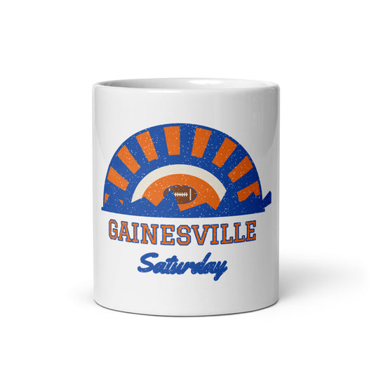 Gainesville Saturday Mug in white, front