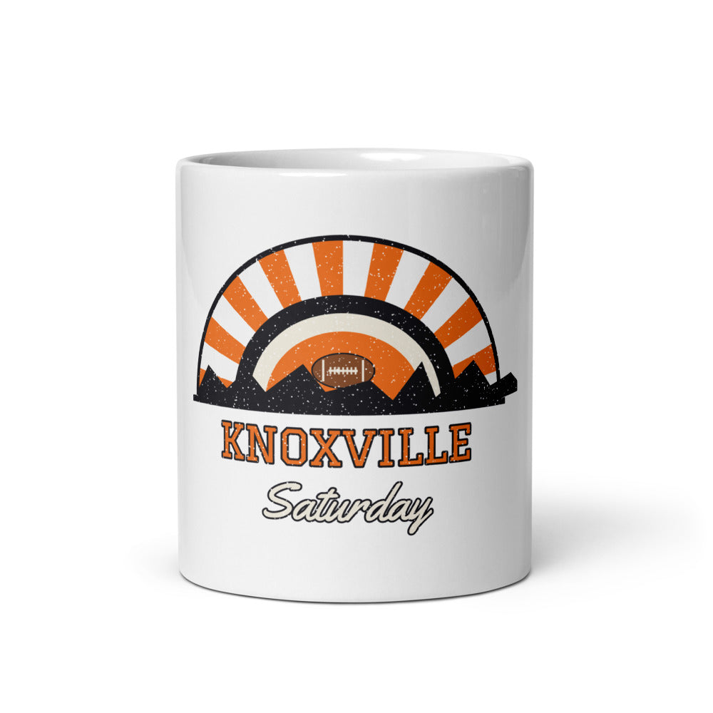 Knoxville Saturday Mug in white, front