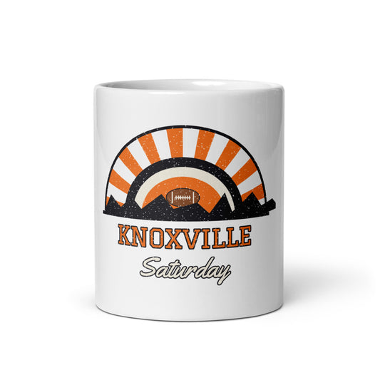 Knoxville Saturday Mug in white, front