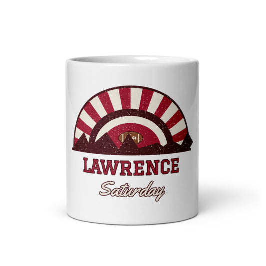 Lawrence Saturday Mug in white, front