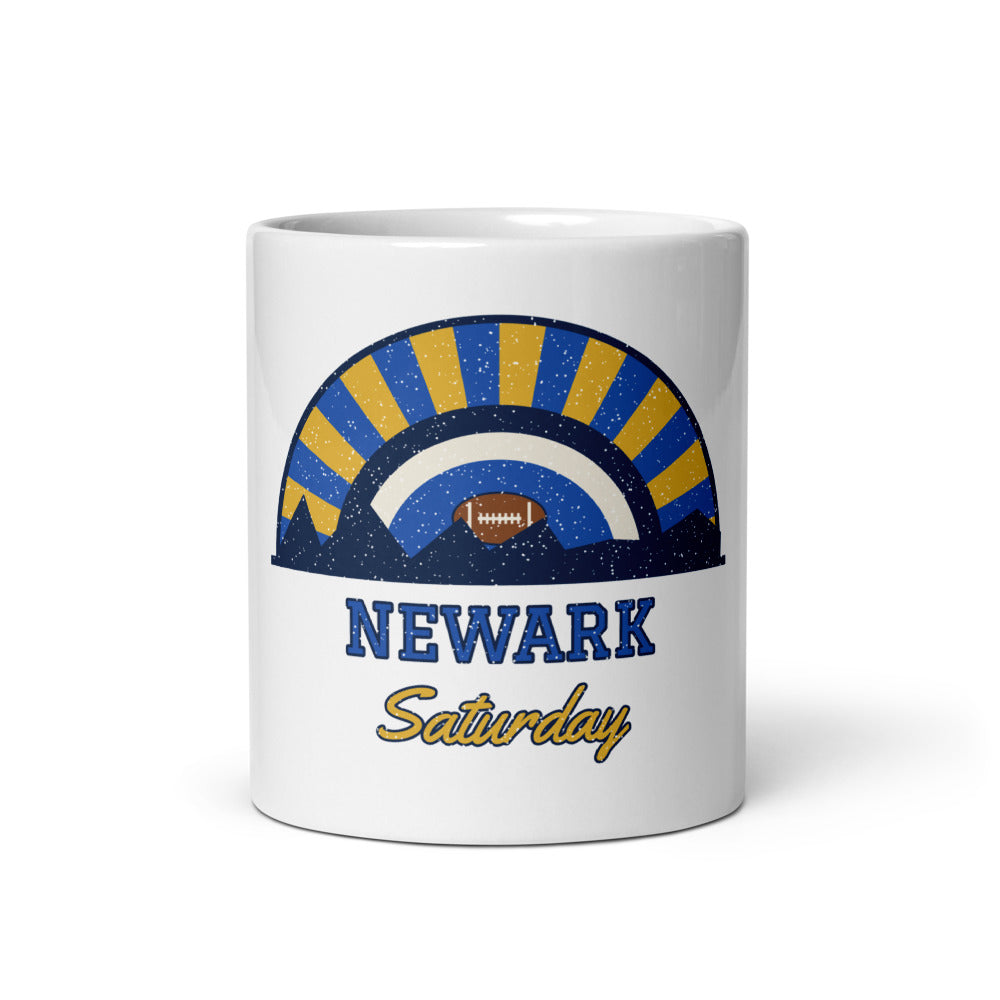 Newark Saturday Mug in white, front