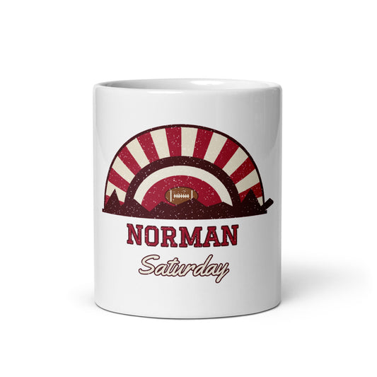 Norman Saturday Mug in white, front
