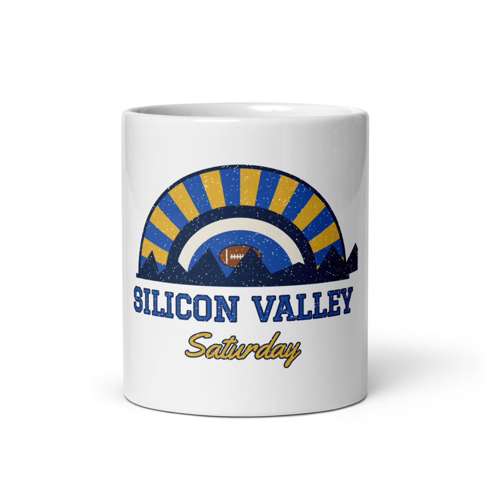 Silicon Valley Saturday Mug in white, front