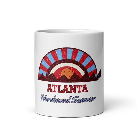 Atlanta Hardwood Summer Mug in white, front